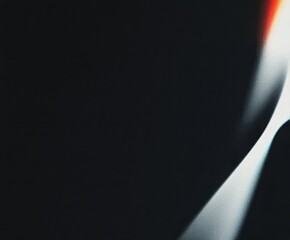 Fototapete - Abstract light leak on dark background with bright colors and film grain. Optical effect for overlay and digital compositing.
