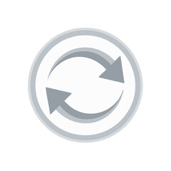 Poster - Cyclical arrow symbol indicating repeating processes like refresh, update, and rotation
