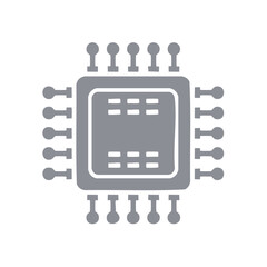 Aufkleber - Integrated circuit illustration representing computer hardware components and circuit boards