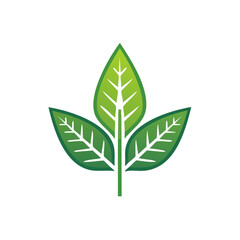 Poster - Green Leaf Trio Logo Emblem Three Leaf Design Nature Ecology Bio Concept