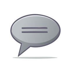 Poster - Illustration of a Speech Bubble for Text Exchange or Discussion