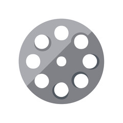 Poster - Movie Film Reel Icon Showing Film Production Concept for Cinema Media Project