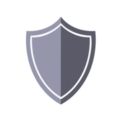 Poster - Simple Silver Shield Shape Illustration Protection Security Safety Defense Concept