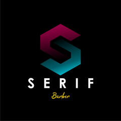Aufkleber - Modern logo design featuring a stylized letter S, vibrant color gradient, and 