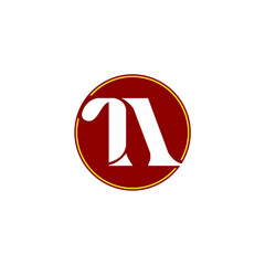 Aufkleber - Elegant monogram logo featuring intertwined letters 