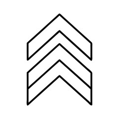 Poster - Chevron arrow up vector graphic design element for web design interface user interface and apps