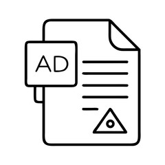 Poster - Download ad file document icon vector illustration for marketing and advertising campaign design