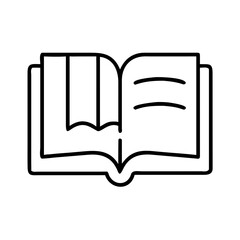 Poster - Open book icon vector illustration for education reading learning and literature design graphic