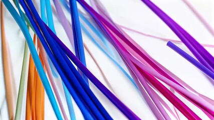 Wall Mural - Colored Lines Interwoven Material Colored Lines Flow