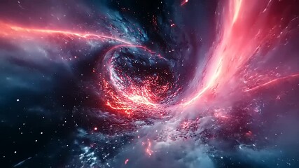 Wall Mural - stunning cosmic swirl of vibrant colors and textures depicting the beauty of a galaxy in motion