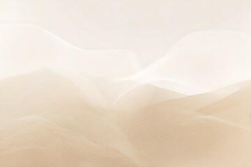 Poster - Abstract flowing sandy dunes landscape with a soft gradient from light beige to warm white creating a serene minimalist background for digital design and presentation projects