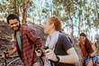 © Marko Geber - Young and diverse group of friends and hikers hiking together in the mountains of south africa