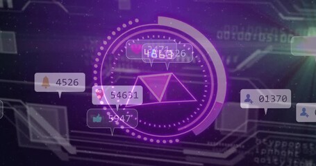 Poster - When count dropping below 5000 activating purple HUD sweeping ring spawning bubbles showing stats
