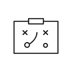 Aufkleber - Strategy planning board icon illustration.