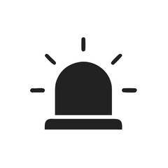 Aufkleber - Emergency siren icon alert symbol graphic.