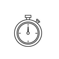 Aufkleber - Stopwatch outline icon illustration for time management.