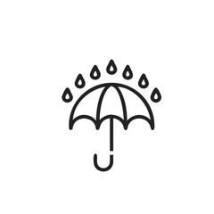 Aufkleber - Umbrella rain icon illustration weather forecast.