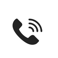 Aufkleber - Phone call icon communication symbol.