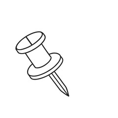 Aufkleber - Pin outline graphic design element.