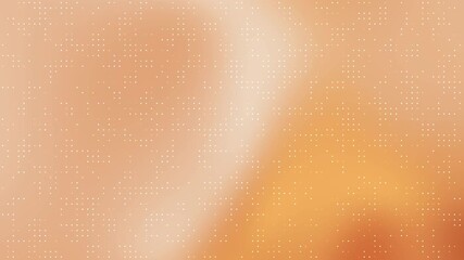 Poster - Abstract Soft Peach Orange Gradient with Small Dot Pattern Background