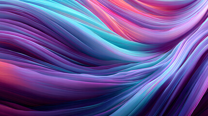 Poster - abstract colorful background for web, banner, technology, internet, aero frosted glass wave, 3d render Stock Illustration