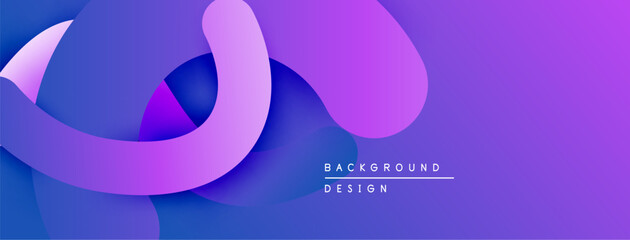Fototapete - Abstract purple design features flowing shapes, gradients. Modern aesthetic, suitable for backgrounds, presentations. Minimalist composition.