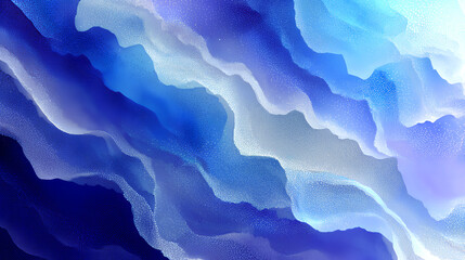 Wall Mural - blue fractal glass gradient colorful wave blurred background, noise textured abstract transparent gl