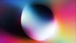 © suldev - Colorful gradient shape blur. Blur Gradient Shape white shape gradient Shining circle holographic blurred shape rainbow colors. Abstract design Stock Illustration