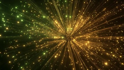 Poster - Vibrant Burst of Lights: An explosion of bright lights with a mesmerizing color gradient captivates the senses, a dazzling display of energy and radiance.