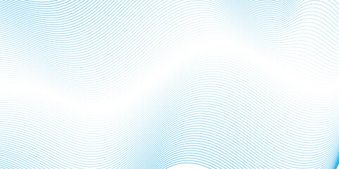 Fototapete - Vector wave digital white and blue blend futuristic technology flow tech transparent line stripe energy connection web music and sound, beautiful dynamic smooth space texture background.v