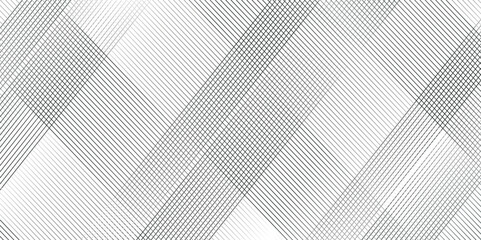 Fototapete - Vector gradient gray line minimal pattern Transparent monochrome striped texture, minimal background. Abstract background wave line elegant white striped diagonal line technology concept web design.