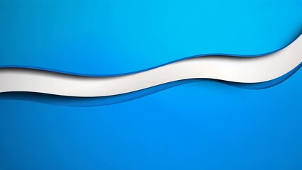 Abstract waves in blue and white