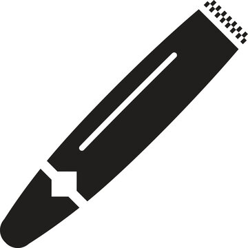 Cigar Icon on Black Button with White Rollover