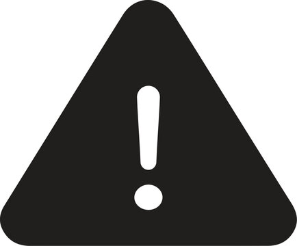 Triangle Caution and Warning Icon Set Vector Design.