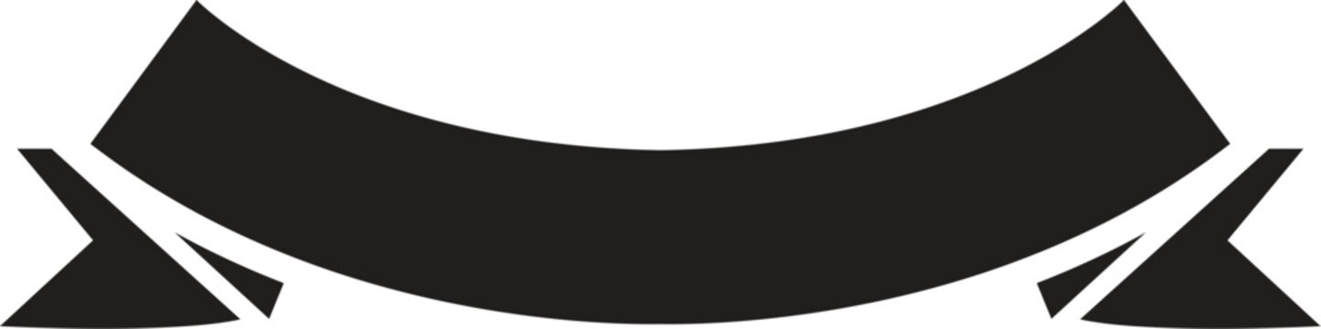 Ribbon banner set. Simple ribbons. Vector