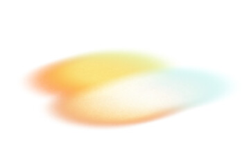 Wall Mural - overlay grainy gradient shape glowing background cutout on transparent background, abstract vibrant 