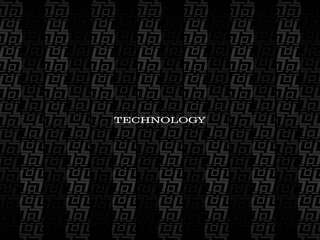 Poster - Black metal texture steel background. Perforated metal sheet.	