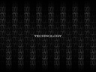 Poster - Black metal texture steel background. Perforated metal sheet.	