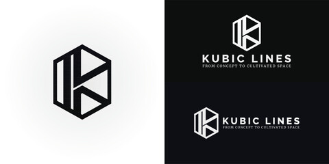 Poster - The geometric KL emblem housed within a hexagon is ideal for Architecture and Interior Design. Its clean lines reflect precision, sophistication, and a contemporary approach to inspiring modern spaces