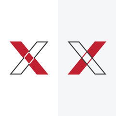 Aufkleber - Modern letter x logo template vector design.