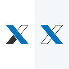Aufkleber - Creative initial letter x logo design icon.