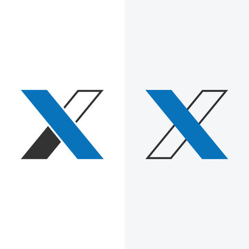 Creative initial letter x logo design icon.
