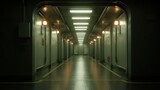 Futuristic ship corridor