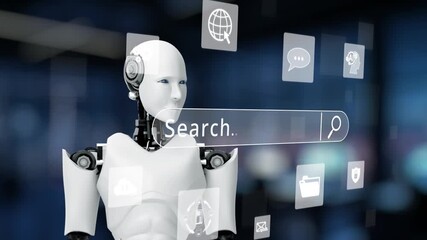 Poster - AI boosts SEO with artificial intelligence keyword tools, AI search data insights, and virtual assistant strategies for digital visibility. Kernel