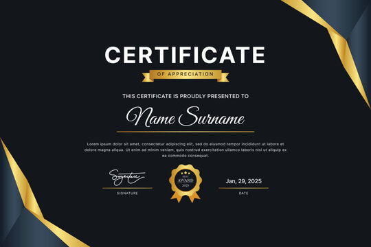 Certificate Template Design