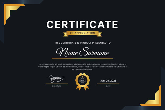 Certificate Template Design