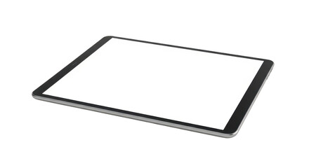 Poster - Modern tablet device with blank screen isolated on transparent background