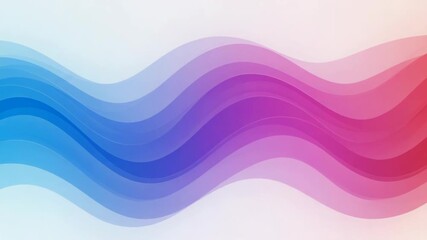 Poster - A colorful abstract background featuring smooth, gradient waves in shades of blue, purple, pink, and red