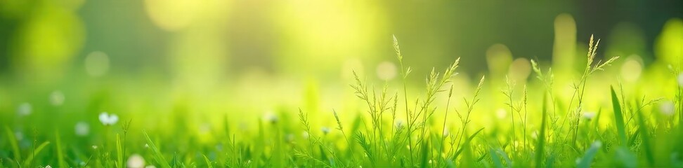 Wall Mural - Soft, delicate feathery grass swaying gently in a summer breeze, creating a tranquil and ethereal scene Perfect for nature, serenity, and environmental themes , vegetation, serenity