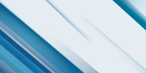 Fototapete - Blue abstract background with white color. Abstract blue background with square shapes. Modern Simple Blue Grey Abstract Background Presentation Design
